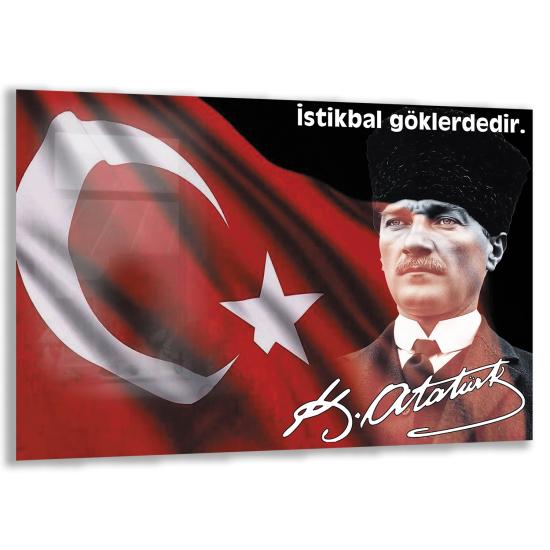 Atatürk Sözleri Cam Tablo
