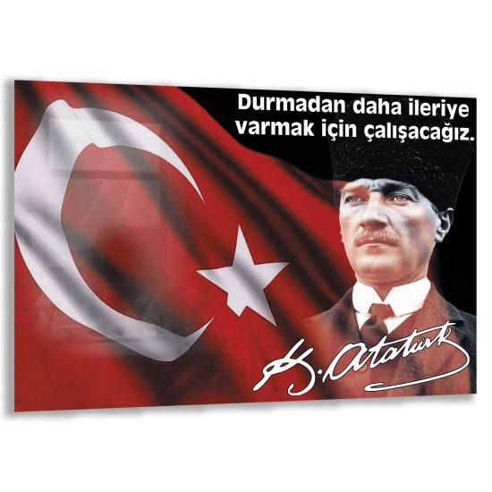 Atatürk Sözleri Cam Tablo