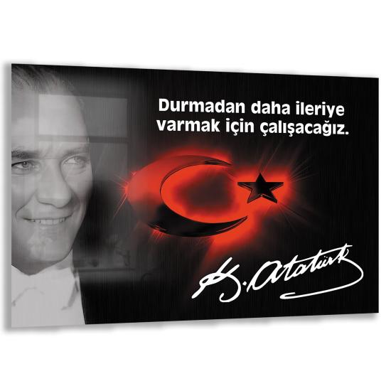 Atatürk Sözleri Cam Tablo