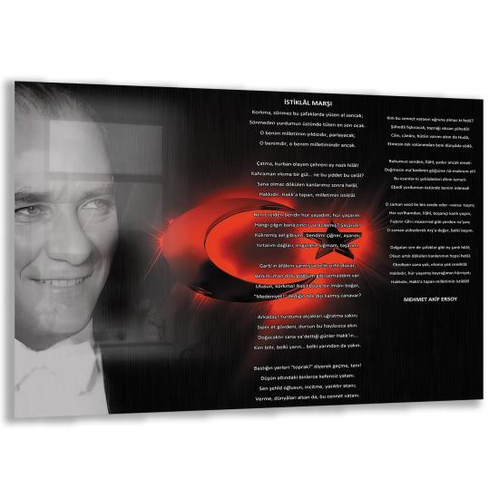Atatürk Sözleri Cam Tablo