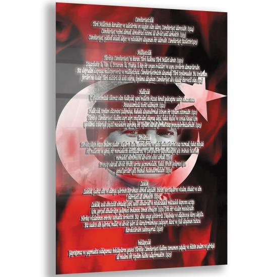 Atatürk Sözleri Cam Tablo