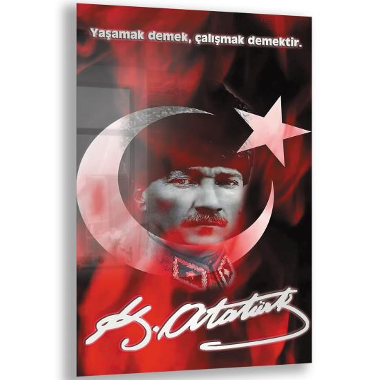 Atatürk Sözleri Cam Tablo