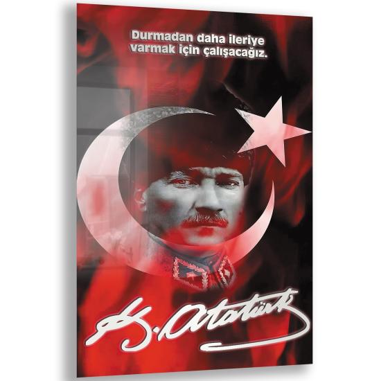 Atatürk Sözleri Cam Tablo