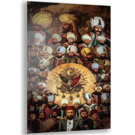Osmanlı Figürlü Cam Tablo