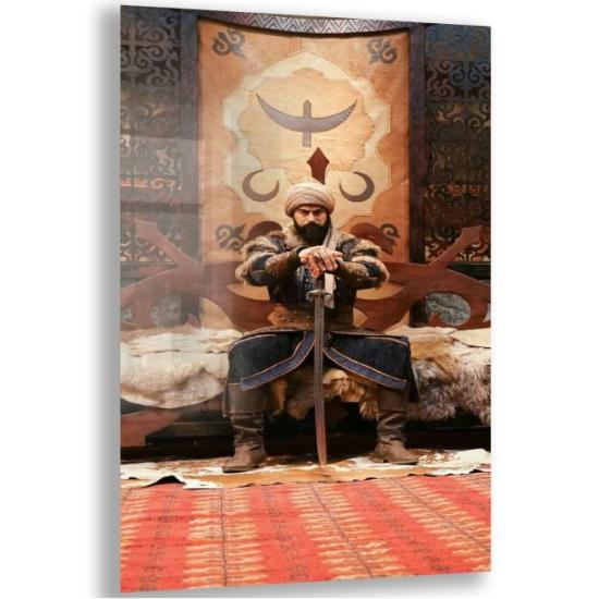 Osmanlı Figürlü Cam Tablo