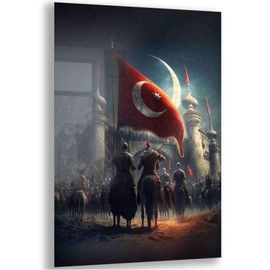 Osmanlı Figürlü Cam Tablo