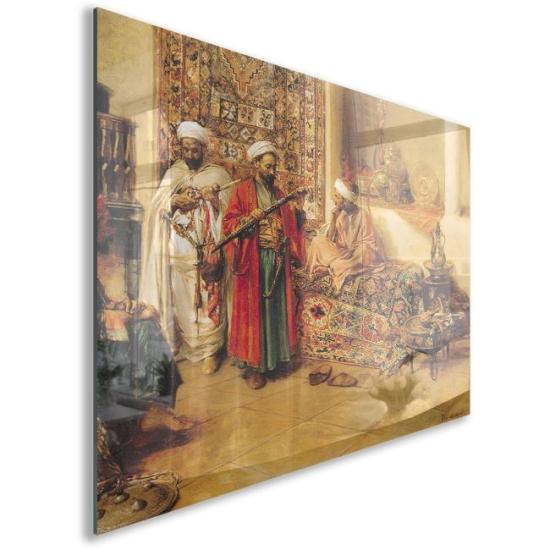 Osmanlı Figürlü Cam Tablo