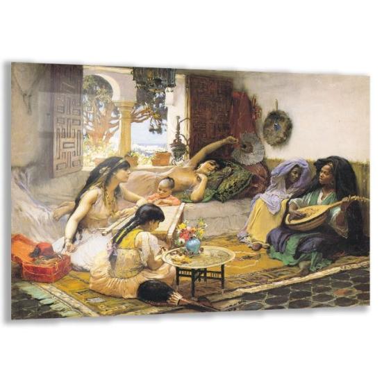 Osmanlı Figürlü Cam Tablo