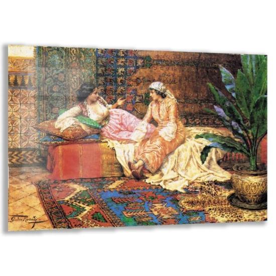 Osmanlı Figürlü Cam Tablo