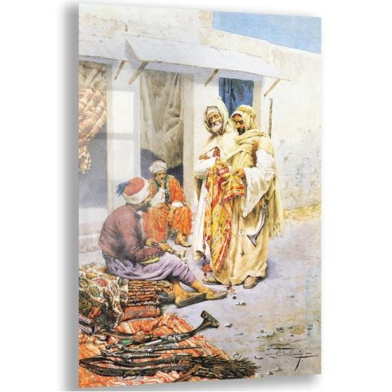 Osmanlı Figürlü Cam Tablo