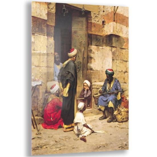 Osmanlı Figürlü Cam Tablo