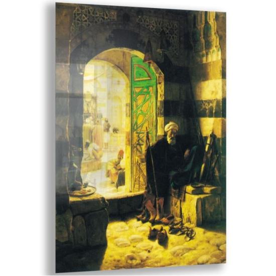 Osmanlı Figürlü Cam Tablo
