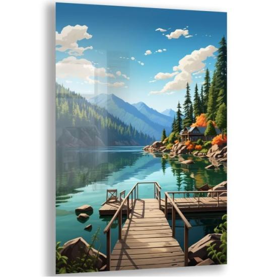 Doğa Manzaraları Cam Tablo