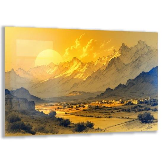 Doğa Manzaraları Cam Tablo