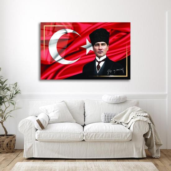 Yatay Bayrak Cam Tablo