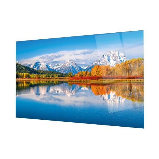 Yansıma Detaylı Manzara Cam Tablo