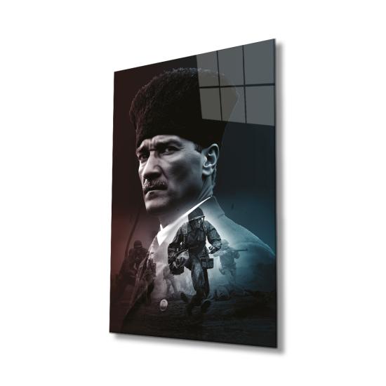 Atatürk & Bayrak Cam Tablo