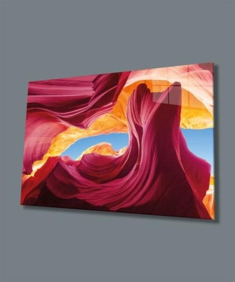 Yatay Kanyon Şık Cam Tablo