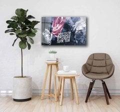 Türk Yazı Temalı Cam Tablo