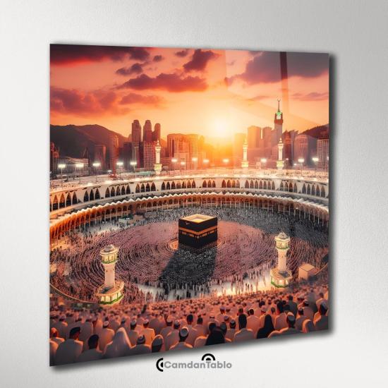 Kare Kabe Cam Tablo