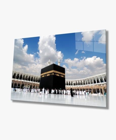 Kabe ve Gökyüzü Kutsal Topraklar Cam Tablo