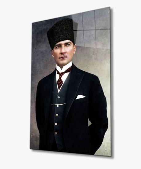 Atatürk Dekoratif Cam Tablo