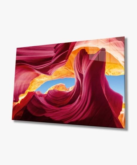 Yatay Kanyon Şık Cam Tablo