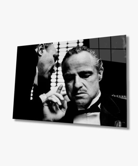 Siyah Beyaz Godfather Cam Tablo