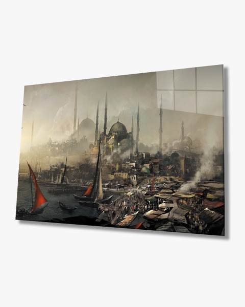 Sulu%20Boya%20İstanbul%20Manzaralı%20Cam%20Tablo