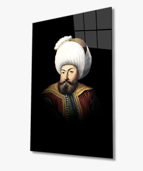 Dikey%20Osman%20Gazi%20Temalı%20Cam%20Tablo